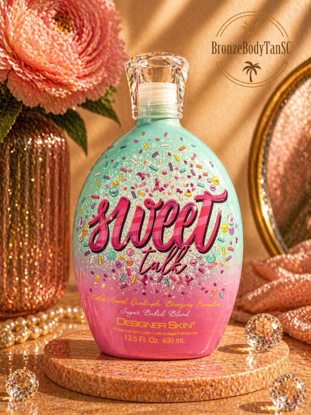 ☀️ Sweet Talk ☀️ Designer Skin - Sugar Baked Quad Bronzer Tanning Lotion 13.5 Oz